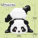 Cute Panda Mini Building Blocks Sets for Goodie Bags, Not Compatible with Lego Animals, 1325 PCS Micro Mini Building Toy Bricks for Adults, Party Favors for Boys Girls 14+