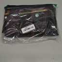 Dark Brown and Black Shower Curtain Boho Mid Century Gold and Brown Shower Curtains for Bathroom Decor, Waterproof Cloth Fabric with Hooks, 70" W x 72" L