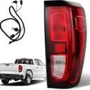 Tail Lights Compatible with 2019 - 2025 GMC Sierra 1500/2500HD/3500HD Base/SLE/Elevation Taillights Rear Tail Light Assembly with Bulb and Wiring Harness GM2801309 84968737 (Right Passenger Side )