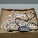 Happy Birthday Neon Sign, 22x16.9in LED Dimmable Warm White