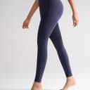 RUNNING GIRL Leggings with Pockets for Women,High Waist Athletic Yoga Pants with Tummy Control Buttery Soft (Blue, S)