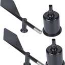 2pcs Wind Anemometer Shell Lightweight Wind Direction Indicator Shell for Accurate Measurement and Easy Assembly for Weather Observation and Outdoor Activities (20.00X15.00X6.00CM)