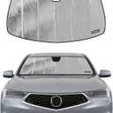 Windshield Sun Shade for Acura TLX 2021-2025,Front Window Sunshade Shield, 2-in-1 Reflective Sun Shade,Silver for Summer, Black for Winter (AstraGuard)
