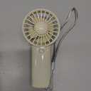 FINEDAYS Handheld Fan,Personal Rechargeable Hand Fan Portable Small Fan with 3 Speeds USB Rechargeable Hand Fan summer electric mini electric fan (White2)