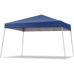 Canopy Tent 10x10, Pop Up Instant Sun Shade Shelter with Slant Leg for Events and Parties, Outdoor Portable Gazebo with Carrying Bag, Sunproof and Waterproof