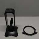 Tilted Nation Gaming Headset Stand | RGB Headphone Stand for Desk with Mouse Bungee and USB Hub (Cool and Clean Setup) Gaming Headset Holder - Perfect Gamer Gift Accessory (Black)