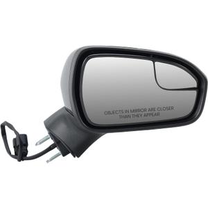 Right Passenger Side Mirror Compatible with Ford Fusion 2016 2017 2018 2019 2020 2021 2022 Mirrors with Power Manual Folding Black 3Pins
