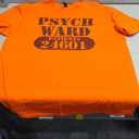 Psych Ward Escaped Mental Patient Halloween Costume T-Shirt (Orange, XL)