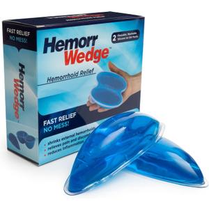 Hemorrhoid Ice Pack for Relief & Cooling Support  Twin Gel Pack with Hygienic Case  Reusable Cold Therapy for Hemorrhoids, Swelling, Postpartum & Discomfort  Water-Based Gel