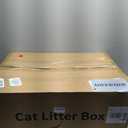 Extra Large XXL Stainless Steel Cat Litter Box with Lid, 26" L x 18" W x 12" H Metal Litter Box with Hight Sides for Big Cats & Multiple Cats, Never Absorbs Odors, Anti-Urine Leakage, Easy Cleaning