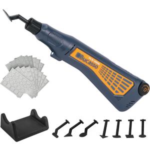 Cordless Pen Sander, Variable Speed and USB Charging with LED Light, Multi-Purpose Power Tool for Sanding, Polishing, Finishing, DIY Crafts, Blue