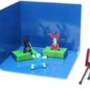 STIKBOT Zing Zanimation Studio with Horse (What the Bot) – Stop Motion Animation Playset with Poseable Figures & Green Screen for Creative Play