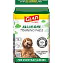 Glad for Pets Black Charcoal Puppy Pads - Super Absorbent Disposable Dog Pee Pads, Potty Training Pads, and Pet Supplies - Dog Pee Pads for Crate Training and Indoor Use 23" x 23" - 50 Count