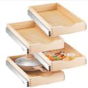 4 Pack Wooden Pull out Tray Cabinet Organizer, 12'' X 21''
Gentle Close Roll out Shelves for Kitchen Cabinets, Fully Assembled Slide Pantry Shelves