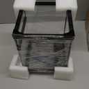 Vtopmart 4 Pack Large Stackable Storage Drawers,Black,Easily Assemble Acrylic Bathroom Closet Undersink Organizers and Storage,Plastic Bins for Kitchen Cabinets,Pantry,Makeup,Medicine Organization