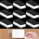 72 Pieces Clear Plastic Adhesive Shelf Tag & Price Label Holders for Supermarket, School, Library, Mailbox & Storage Bins (2.4 x 1.6 Inch)