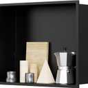 12" X 14" Stainless Steel Shower Niche Insert Tile Ready, Niche for Shower Wall, Recessed Shelf No Tile Needed for Bathroom Storage, Matte Black, 12'' X 14'' 1-tier