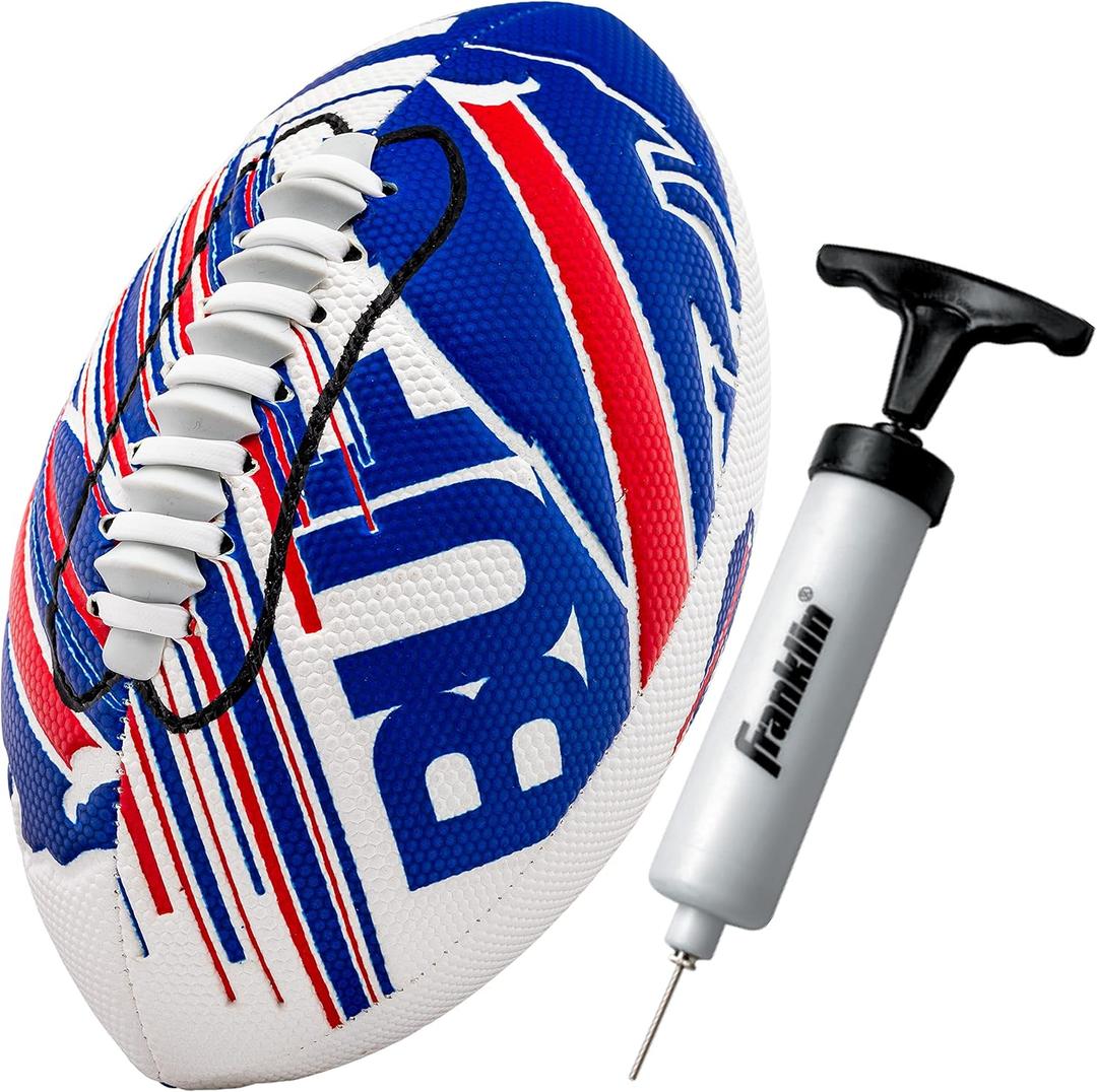 Franklin Sports NFL Team Mini Footballs - Youth 8.5" Official NFL Licensed Football + Air Pump Set
