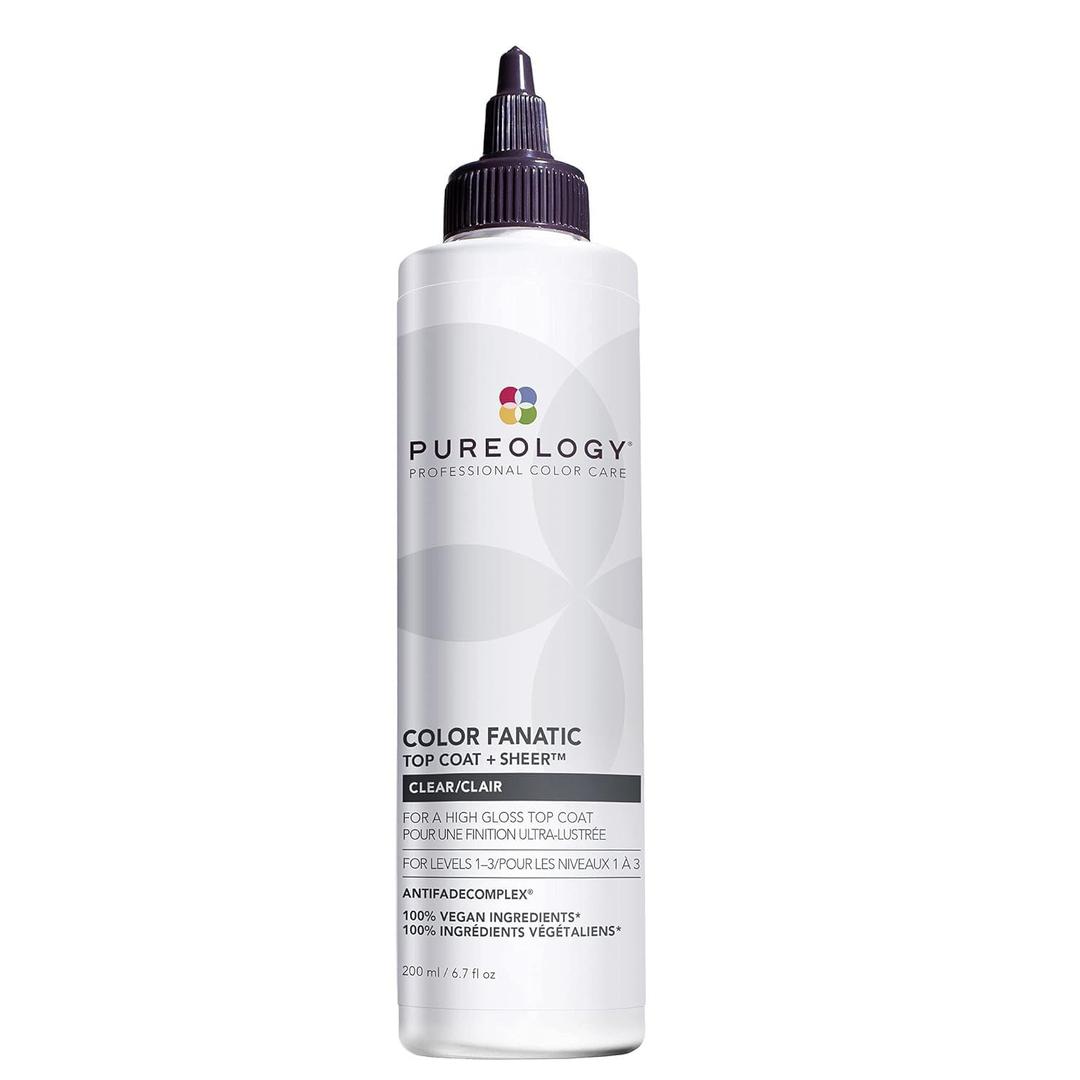 Pureology Color Fanatic Top Coat + Tone - Maintains Hair Color Treatment, Smooths, Restores Vibrancy and Adds Shine (Sheer Clear)