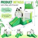 Bounce House for Kids 3-6, Panda Inflatable Bouncy House, 6x7x10FT | Bouncy Castle with Slide & Air Blower, Jump House for Kids Aged 5-8, Extra Thick Material, Ideal for Indoor / Outdoor Party