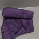 Biscaynebay Wrap Around Bed Skirts for Full & Full XL Beds 15" Drop, Purple Adjustable Elastic Dust Ruffles Easy Fit Wrinkle & Fade Resistant Silky Luxurious Fabric Machine Washable