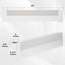4FT Baseboard Heater Cover for Baseboard Heating with Left and Right Endcaps, Baseboard Radiator Covers for Replacing Old and Rusty Looking Electric and Baseboard Covers for Heaters