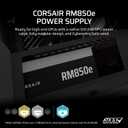 CORSAIR RM850e (2025) Fully Modular Low-Noise ATX Power Supply with 12V-2x6 Cable ATX 3.1 & PCIe 5.1 Compliant, Cybenetics Gold Efficiency, 105C-Rated Capacitors, Modern Standby Mode Black