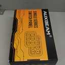 Auxbeam 6 Gang Switch Panel BC60, Universal Circuit Control Relay System Box with Automatic Dimmable On-Off LED Switch Pod Touch Switch Box for Car Pickup Truck UTV ATV Boat, Blue (Blue (No APP))