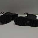 Soda FIRM - Lug Sole Combat Ankle Bootie Lace up w/Side Zipper (6, Black)