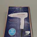 Conair Double Ceramic Travel Dryer with Concentrator & Folding Handle, 1875W Travel Blow Dryer with Smart Voltage Technology, Ionic Conditioning Fights Frizz, 3 Heat & 2 Speed Settings, White