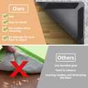 ZONGOOL 48 PCS Rug Tape, Reusable Washable Carpet Tape, Double Sided Non-Slip Rug Pads for Hardwood Floors, Rug Stoppers for Area Rugs, Black