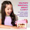 Little Live Pets Lil Baby Bunny Playset Pack, Mama Surprise Bunny Family Collection, Interactive Fold-Out Easter Baby Girl Gifts, Toy for Kids 5+