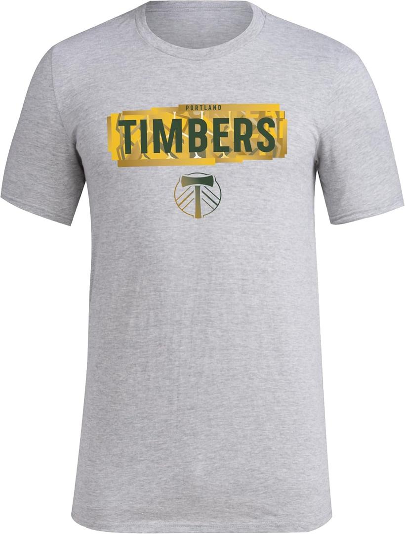 Adidas Mens Portland Timbers MLS Short Sleeve T-Shirt (Small)
