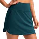 SANTINY Golf Skirts for Women Tennis Skirt High Waisted Skorts for Woman Athletic Pickleball Casual Skort with Pockets (Medium, Indigo)