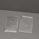 Microwave Filter Replacement 7.64 x 5.12 for GE WB06X10309 WB06X10359 Microwave Grease Filter - Also Fits LG Kenmore and More - Filters Kitchen Oven Air Entering Over the Range Vent Fan (2-Pack)