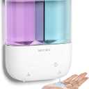 Touchless Wall Mounted Dual Automatic Soap Dispenser  2 x 17 fl oz. Chambers Rechargeable Liquid Soap Dispenser Prefect for Bathroom & Kitchen