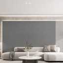 2 x TANONE Dark Gray Wallpaper PVC Self-Adhesive Peel and Stick DIY Wallpaper Faux Imitation Cloth Vinyl Film Wall Paper Solid Color Decorate Furniture (15.8 in X 118 in)