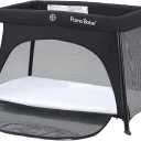 Pamo Babe Travel Crib Lightweight Baby Playard with Mattress Compact Play Yard with Detachable Legs