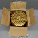 Raffle Drum, Heavy Duty Raffle Ticket Spinner Cage with Wooden Silent Design Turning Handle, Thickened Raffle Ticket Box for Lottery Games, Bingo, Raffle Balls, Gold