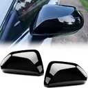 ACLONG Glossy Black Mirror Covers Fit for Toyota Camry 2018-2025  Driver & Passenger Side Rearview Cap Replacement (1 Pair)