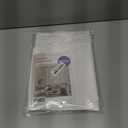 MIULEE 2 Panels Solid Color White Sheer Window Curtains Elegant Window Voile Panels/Drapes/Treatment for Bedroom Living Room (54 X 92 Inches White)