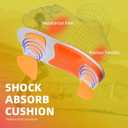 Plantar Fasciitis Relief Insole Heavy Duty High Arch Supports Orthotics Men Women Overpronation Inserts, Orthopedic Flat Feet Pads Heel Pain Work Boot Shoe Insoles Size(13-13 1/2) (Orange)