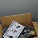 Misolant Drafting Chair Without Arms, Tall Office Chair with Footrest Ring for Standing Desk, Small Faux Leather Executive Office Chair with Adjustable Height for Bar Lab Counter Height Desk, Black