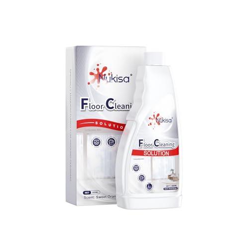 Nukisa Sweet Orange Scent Floor Cleaning Solution Compatible With Roborock Robot Vacuum And Mop Cleaner， Deep Cleans For Multiple Hard Floors, Suitable With All Robot Vacuums With Mopping (1 Bottle)