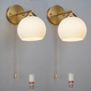 NDDSWM Mid-Century Modern Gold Wall Sconce, Set of 2 Industrial Bathroom Vanity Wall Sconce with White Spherical Glass Brushed Brass for Dining Room Living Room Bedside NDDSWM Mid-Century Modern Gold Wall Sconce, Set of 2 Industrial Bathroom Vanity Wall Sconce with White Spherical Glass Brushed Brass for Dining Room Living Room Bedside