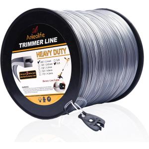A ANLEOLIFE 5-Pound Heavy Duty Square .095-Inch-by-1280-ft String Trimmer Line in Spool, with Bonus Line Cutter