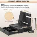 Wood Phone Docking Station with USB Ports and Outlets, Nightstand Organizer with Charging Station, Bedside Organizer with Drawer for Watch & Accessories, Christmas Anniversary Birthday Gifts for Men