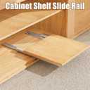 Undermount Drawer Slide Bottom Mount Pull Out Shelf Slides Full Extension Soft Close Base Mount Slide Out Drawer Track Shelf Slider Rail for Cabinet Tray Kitchen Pantry Drawer Trash Can Hardware