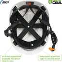 GREEN DEVIL Safety Helmet Hard Hat Adjustable Lightweight Vented ABS Work Helmet 6-Point Suspension ANSI Z89.1 Approved Ideal for Industrial & Construction