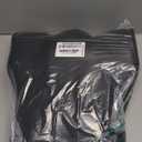 Coverado Lumbar Support Pillow for Car, Ergonomic Memory Foam Back Pillow for Office Chair, New Back Cushion for Pain Relief, PU Leather Car Lumbar Support for Driving Seat - BK (Black)